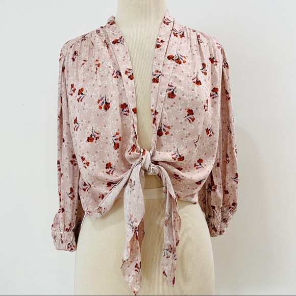 NEW Zara tie crop blouse - Picture 10 of 14